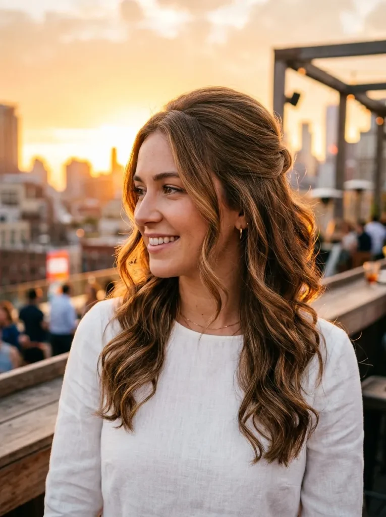 Half Up Brown Sugar Style