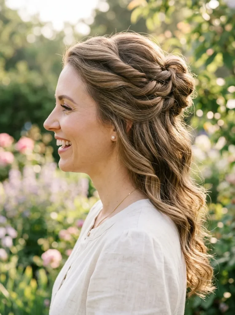 Half Up Bun Twist