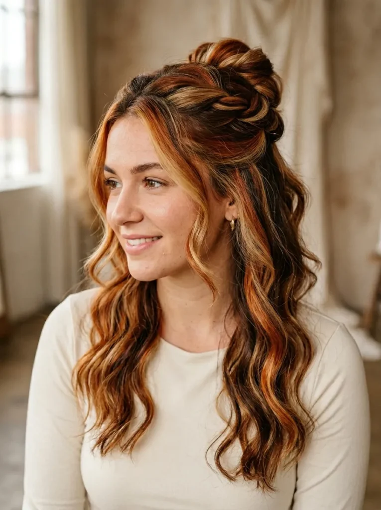 Half-Up Calico Twist