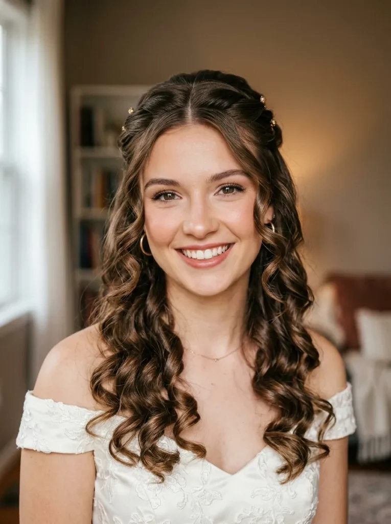 Half Up Curls