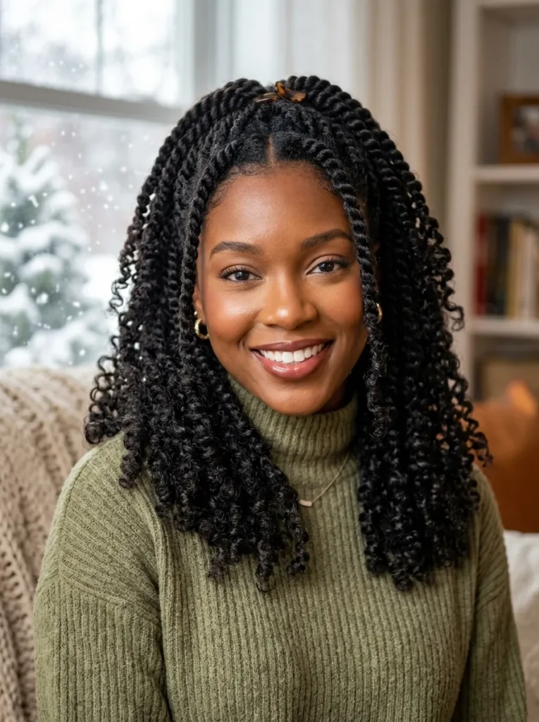 Half Up Twist Out