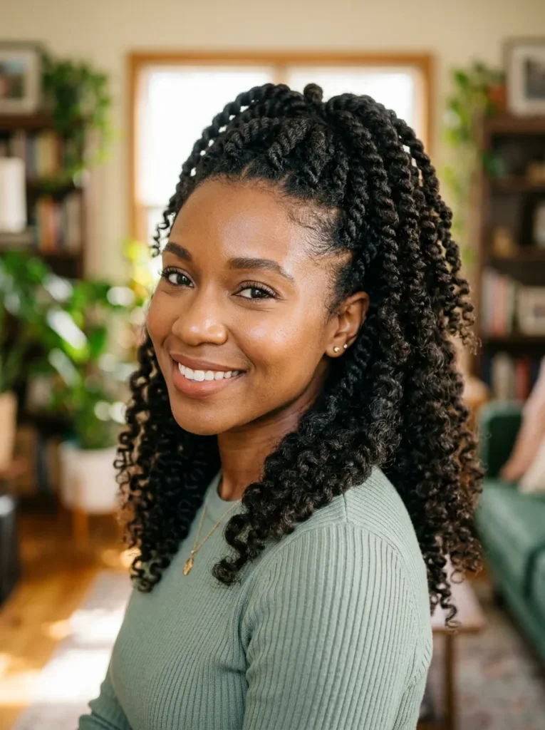 Half-Up Twist Out