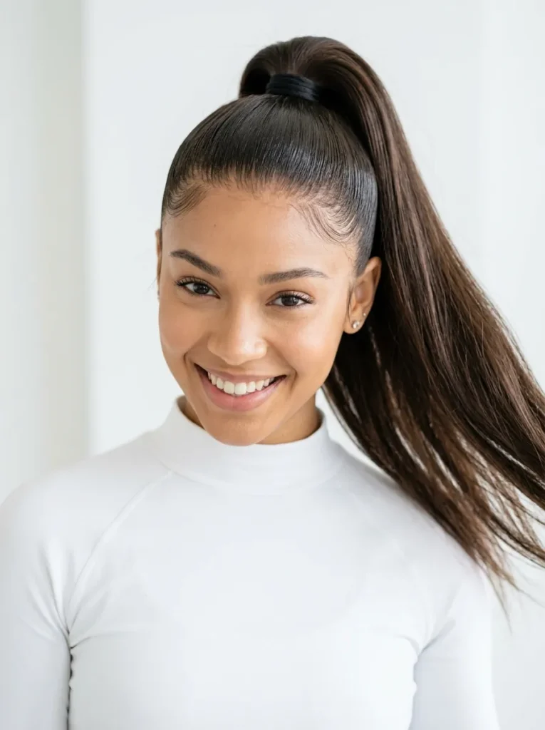 High Ponytail Look