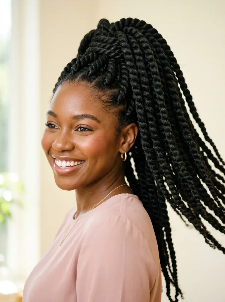 Jumbo Twist Ponytail