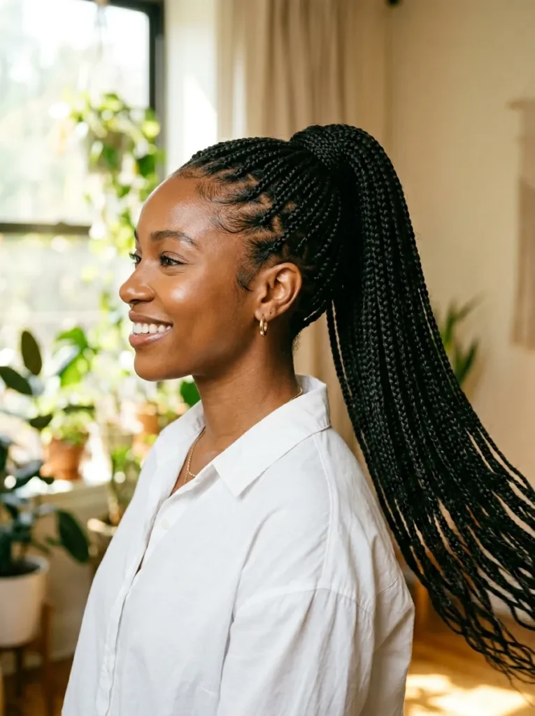 Knotless Braid Ponytail