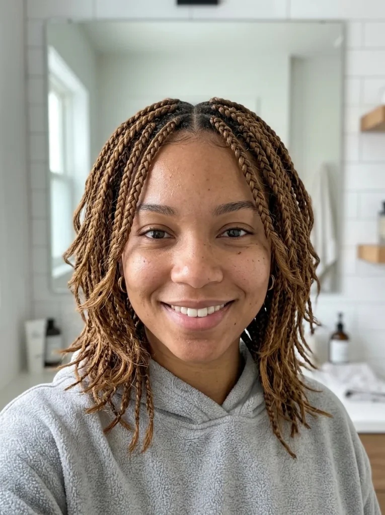 Knotless Wolf Cut Braids