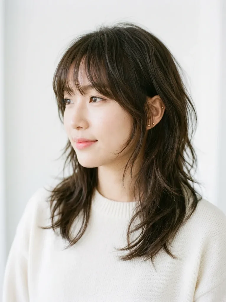 Korean Tousled Wolf Cut