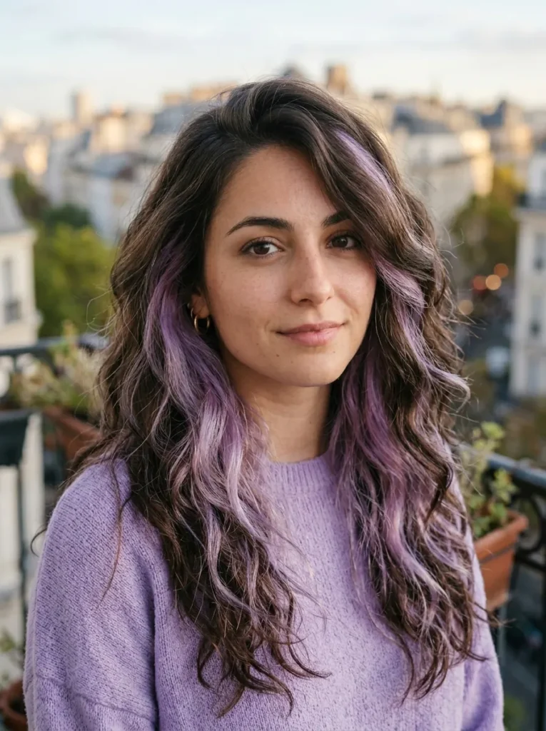 Lavender Peekaboo Layers