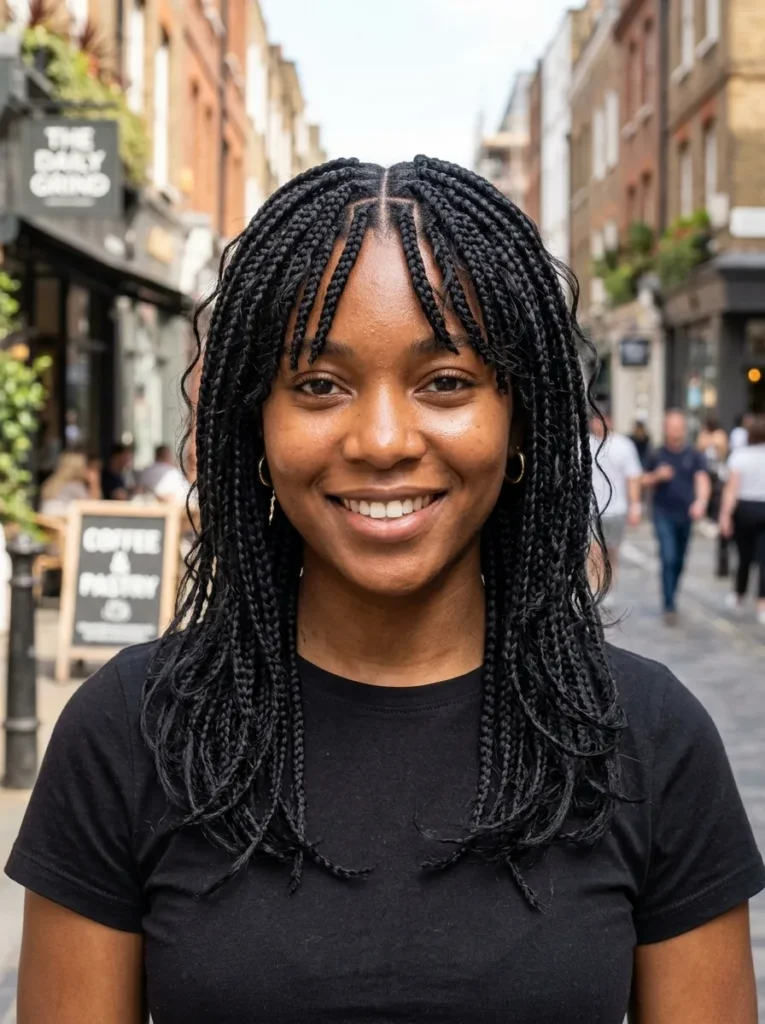 Layered Box Wolf Cut Braids