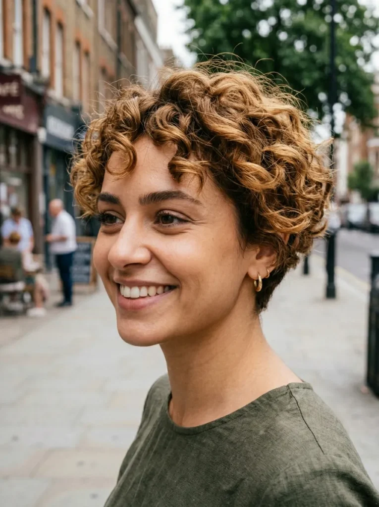 Layered Curly Pixie