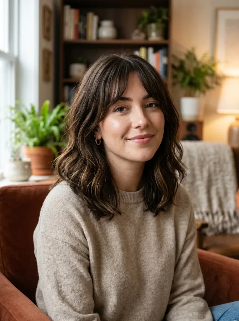 Layered Curtain Bangs