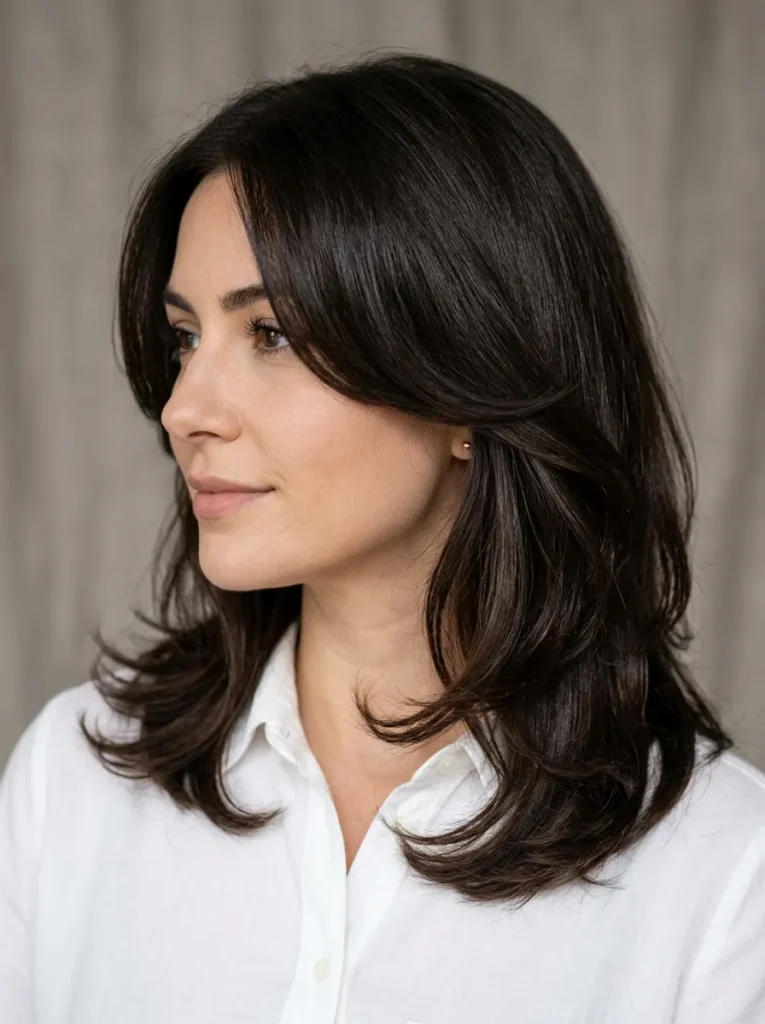 Layered Lob Cut