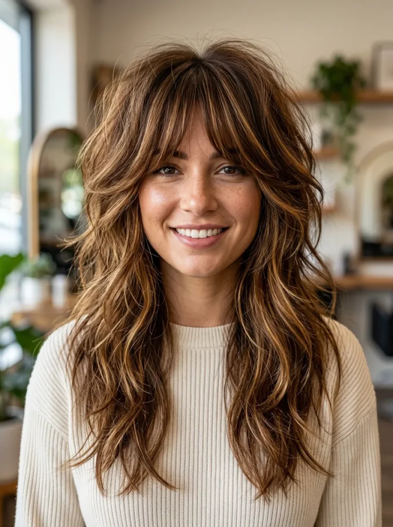 Long Voluminous Wolf Cut