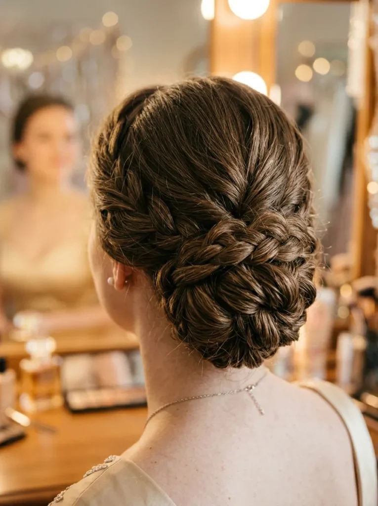 Low Braided Bun