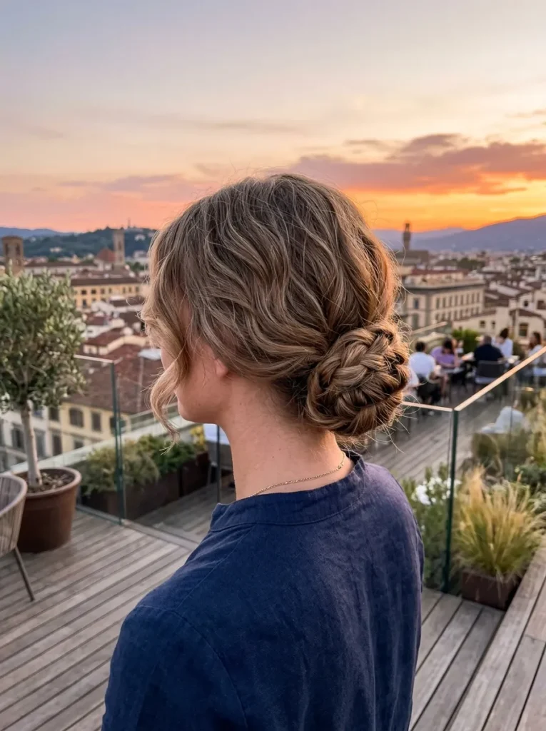 Low Braided Bun