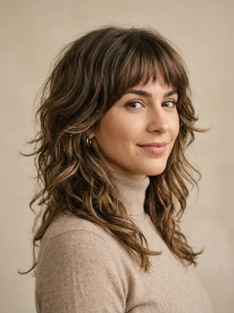 Medium Layered Wolf Cut