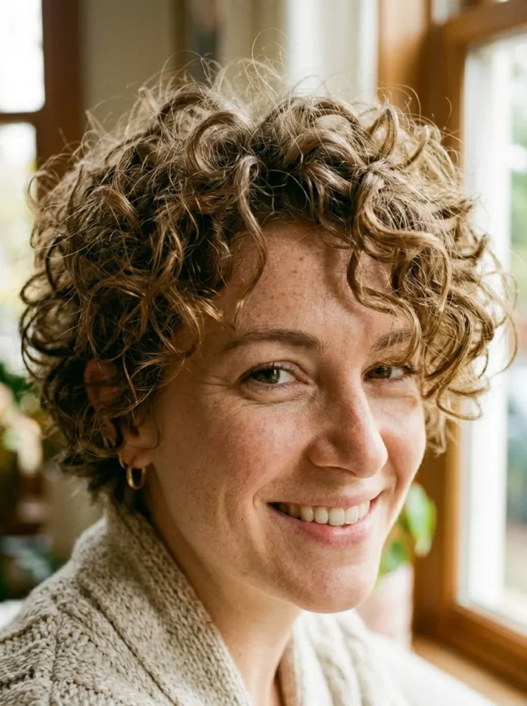 Messy Curly Pixie