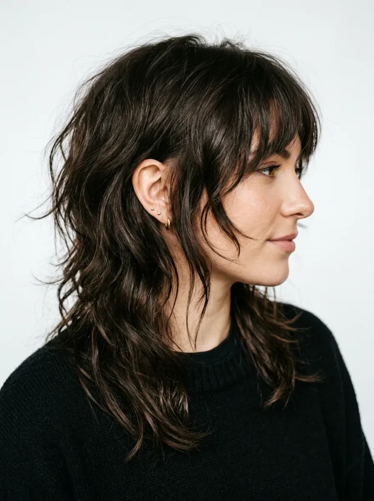 Messy Shaggy Wolf Cut