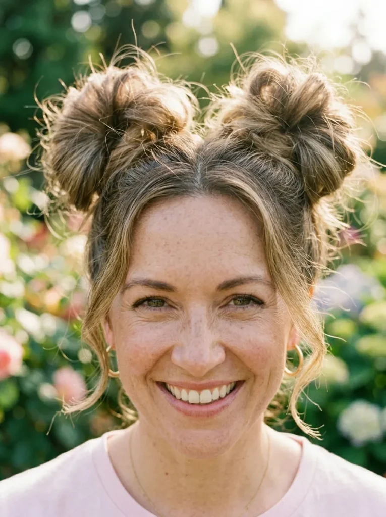 Messy Space Buns