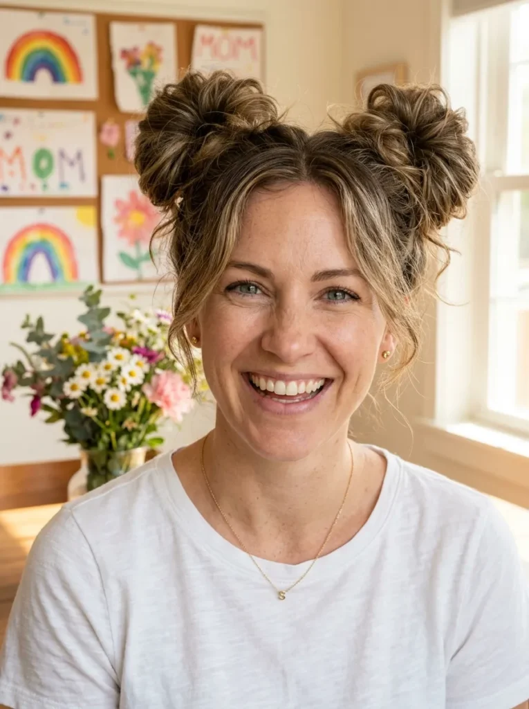 Messy Space Buns