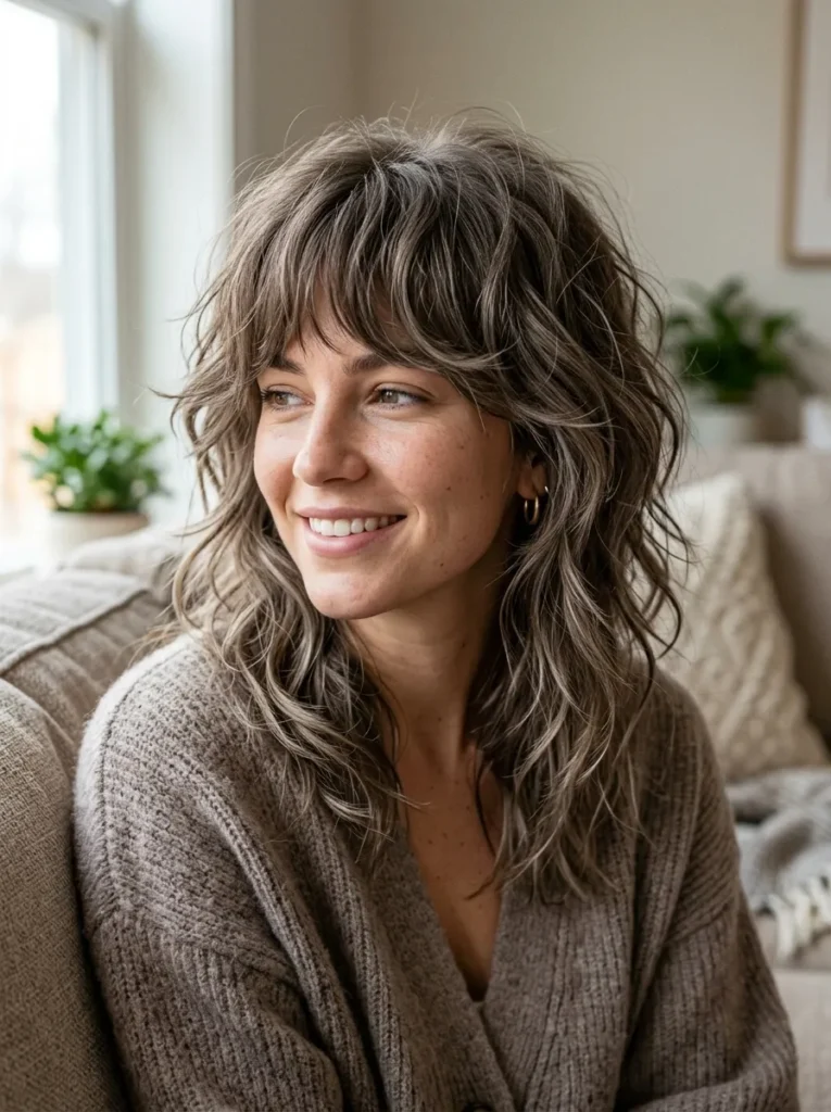 Messy Textured Shaggy Cut