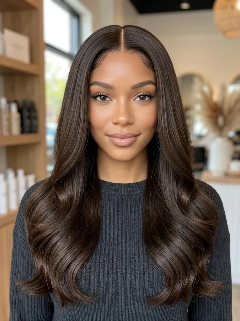 Middle Part Quick Weave