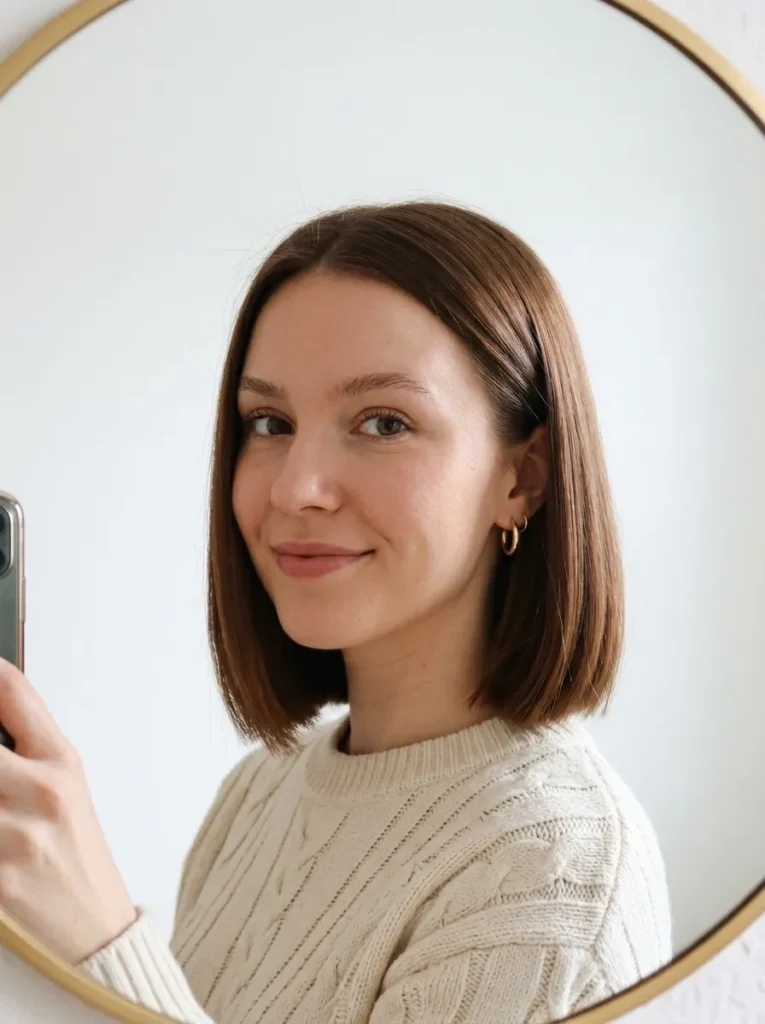 Milk Chocolate Hair Color Bob