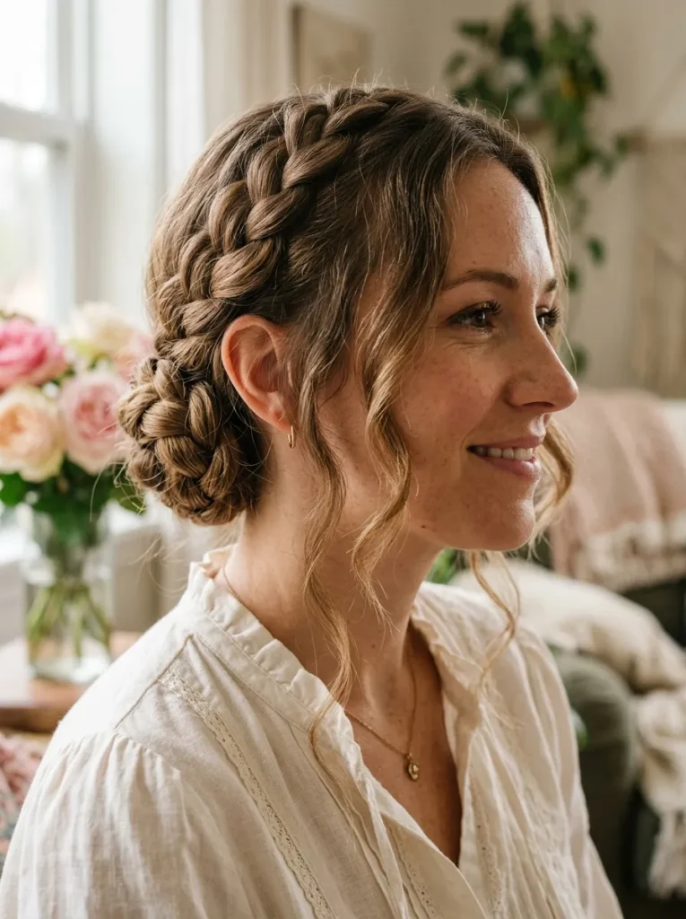 Milkmaid Braid Bun