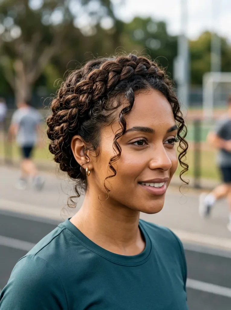 Milkmaid Curly Braid