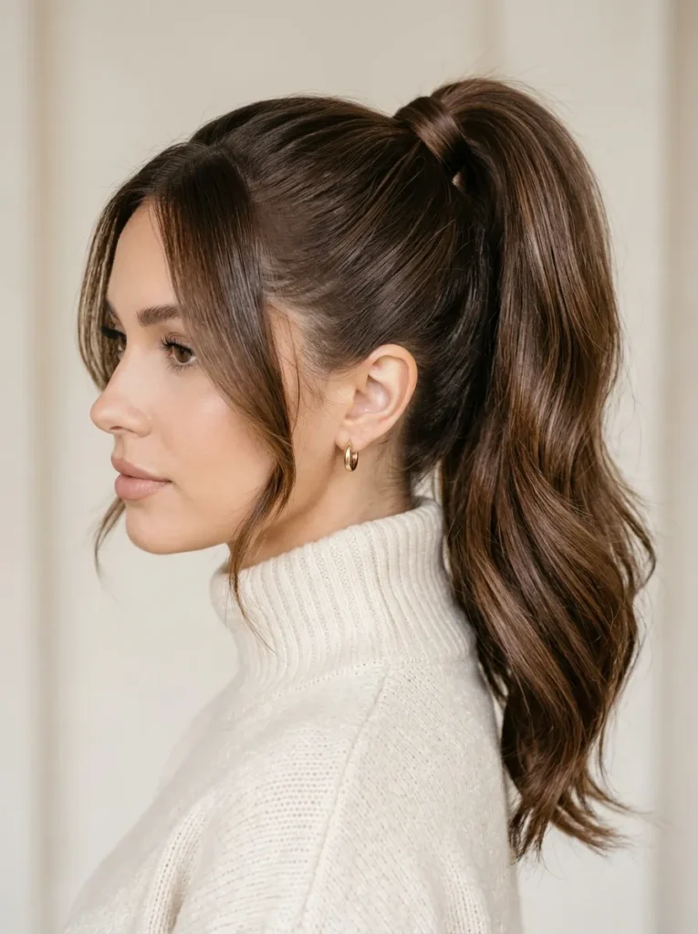 Mocha Brown Hair Color Pony