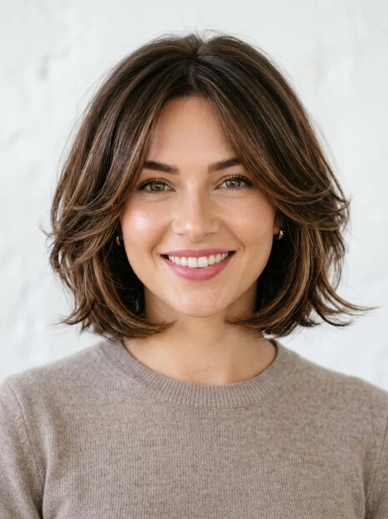 Mocha Layered Bob