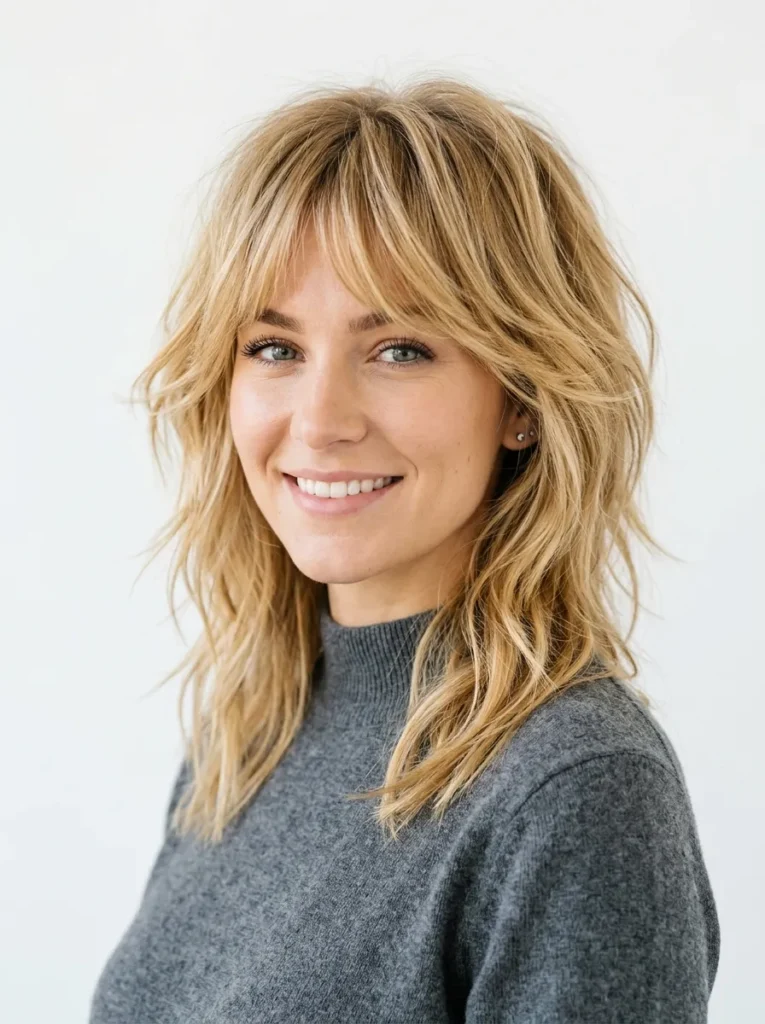 Modern Blonde Shag