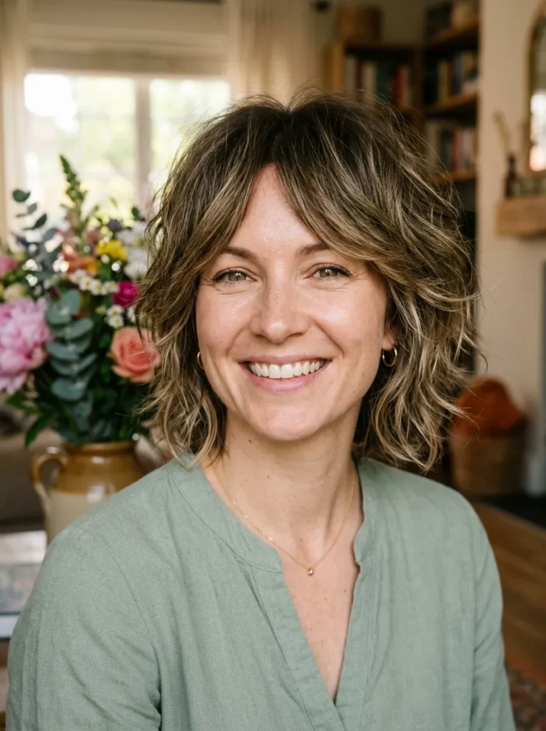 Modern Shaggy Bob