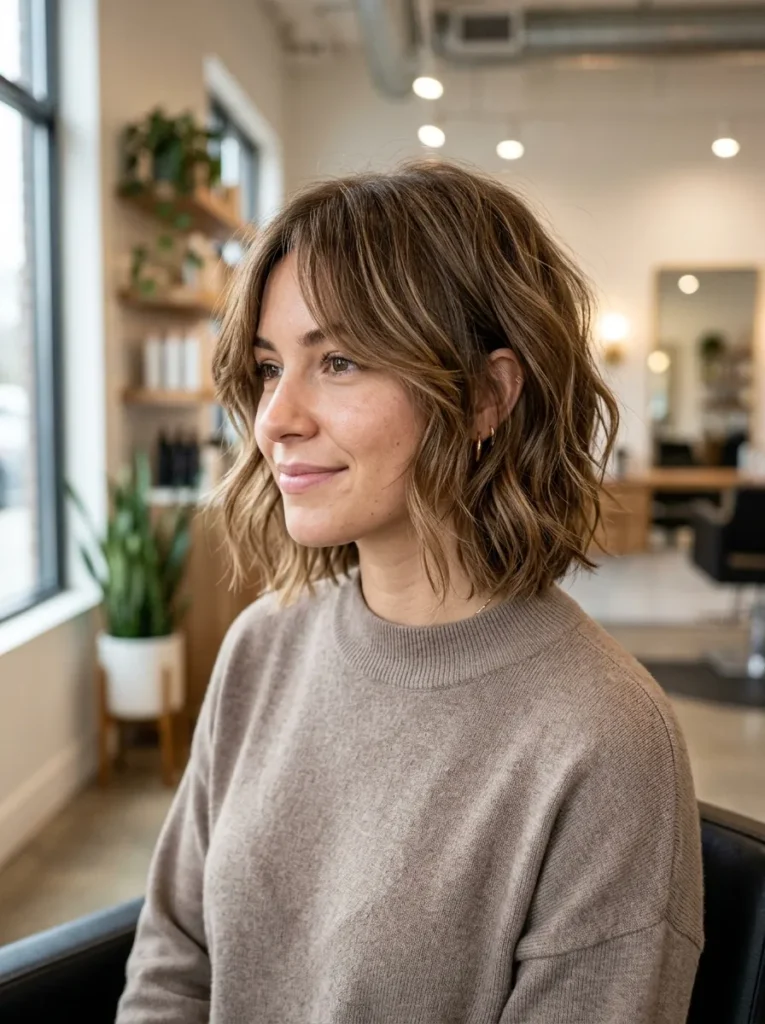 Natural Texture Wolf Bob