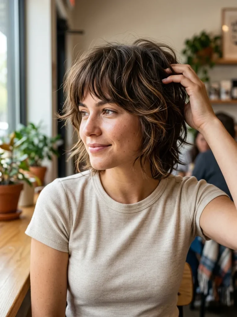 Natural Tousled Wolf Cut