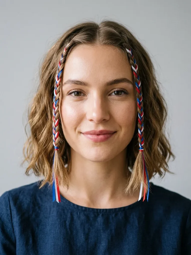 Patriotic Fringe Braids