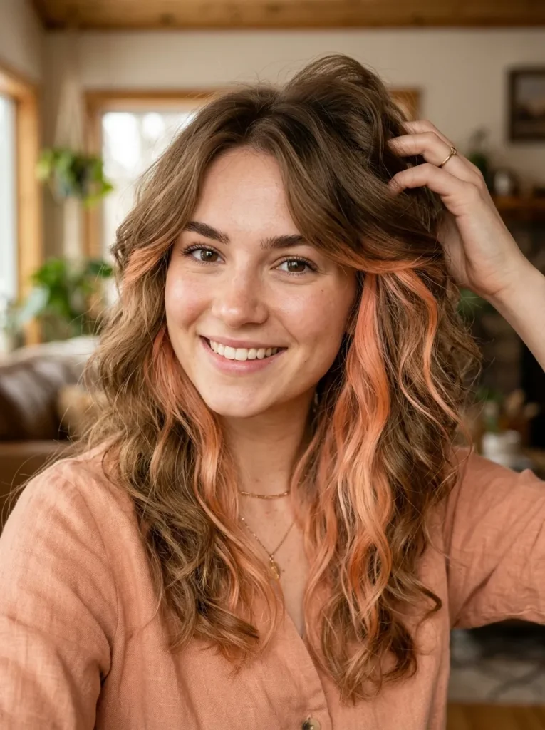 Peach Peekaboo Accents