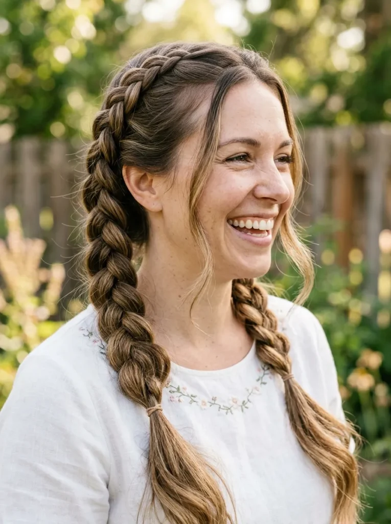 Pigtail Braided Look
