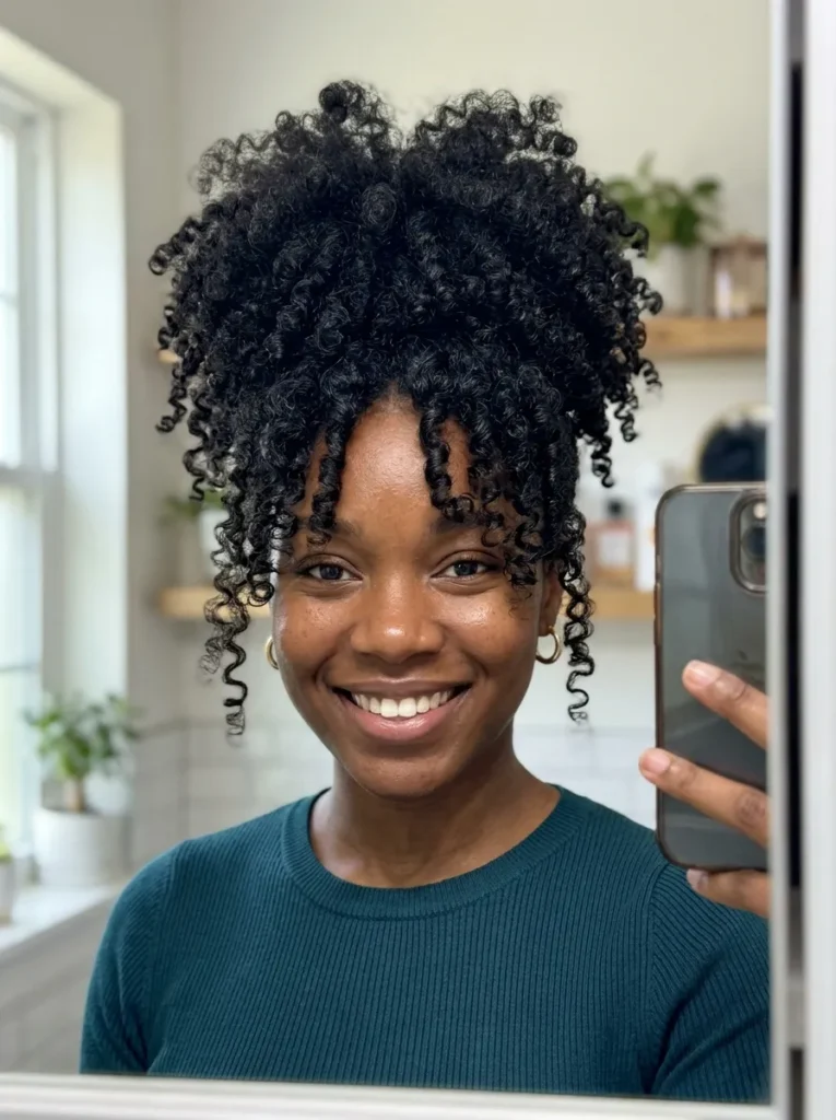 Pineapple Updo Style