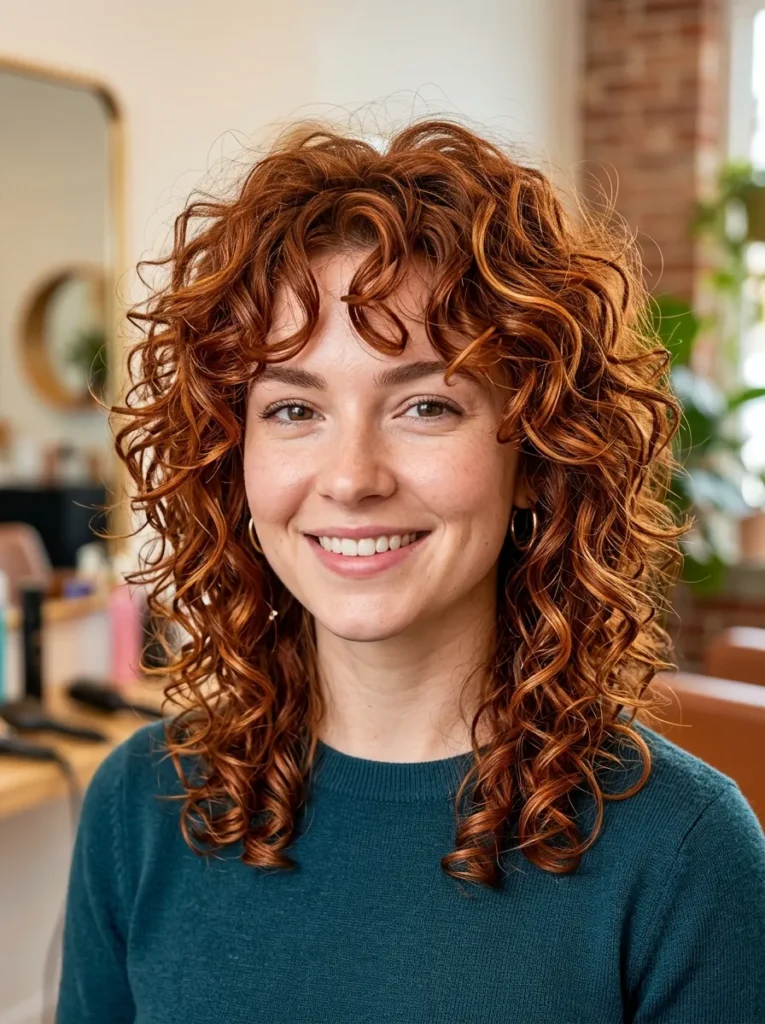 Playful Curly Wolf Cut