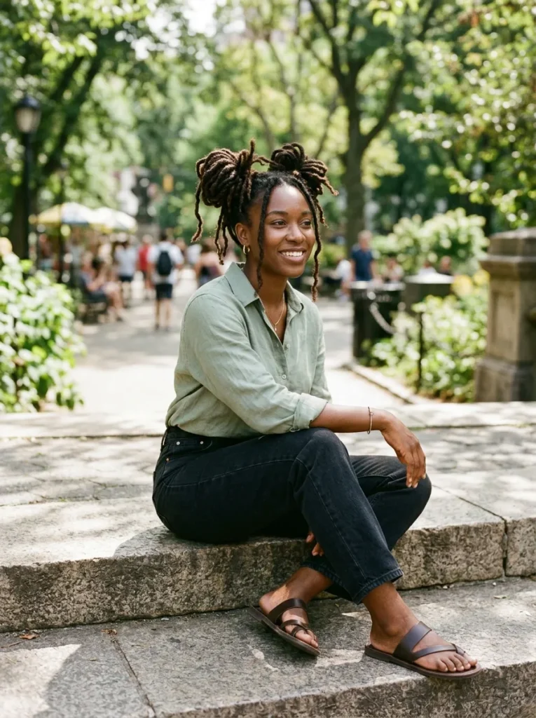 Playful Dread Space Buns