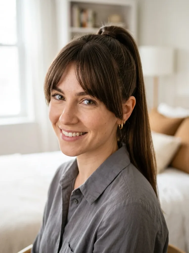 Ponytail with Bangs