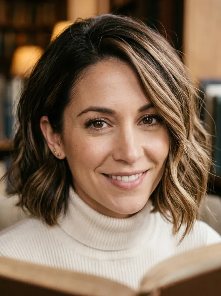 Rich Chocolate Balayage Bob