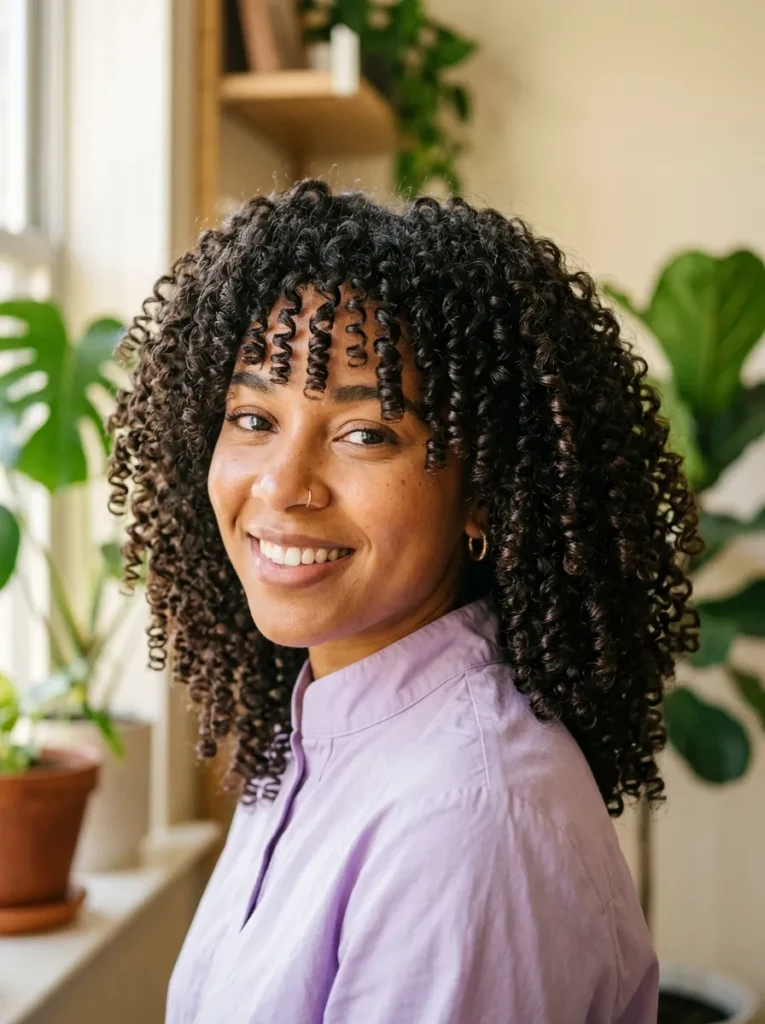 Ringlet Face Framing Curls