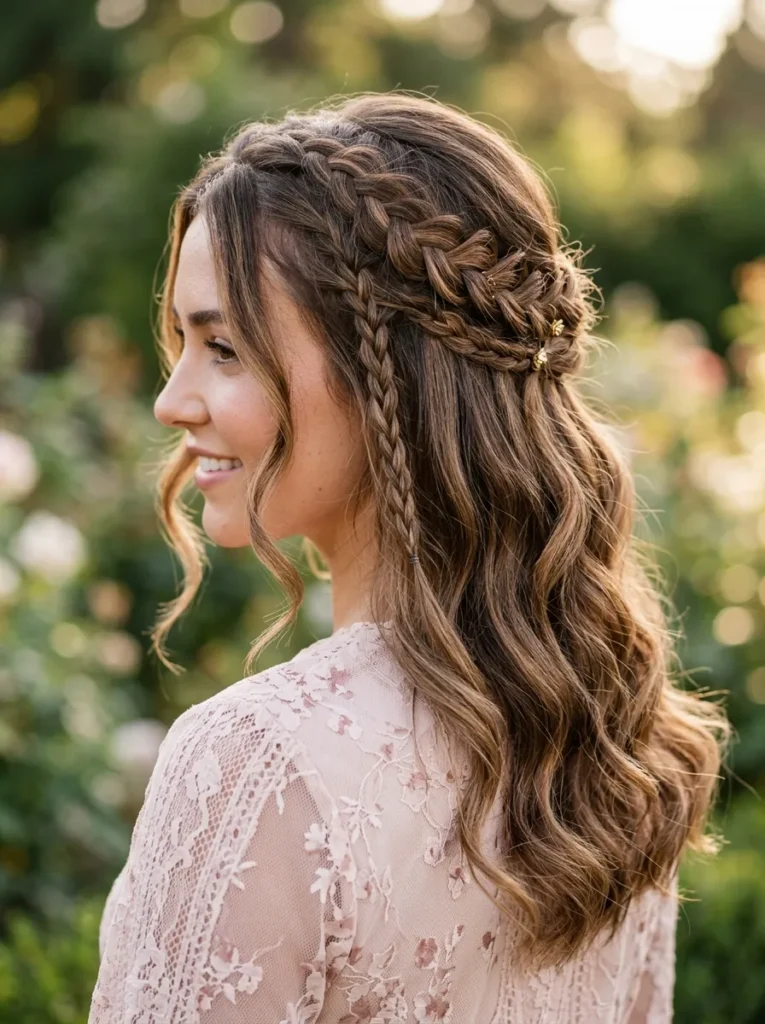 Romantic Braided Half Up