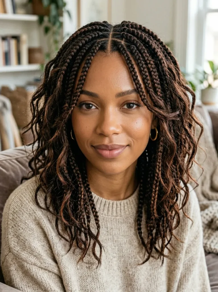 Shaggy Box Braids