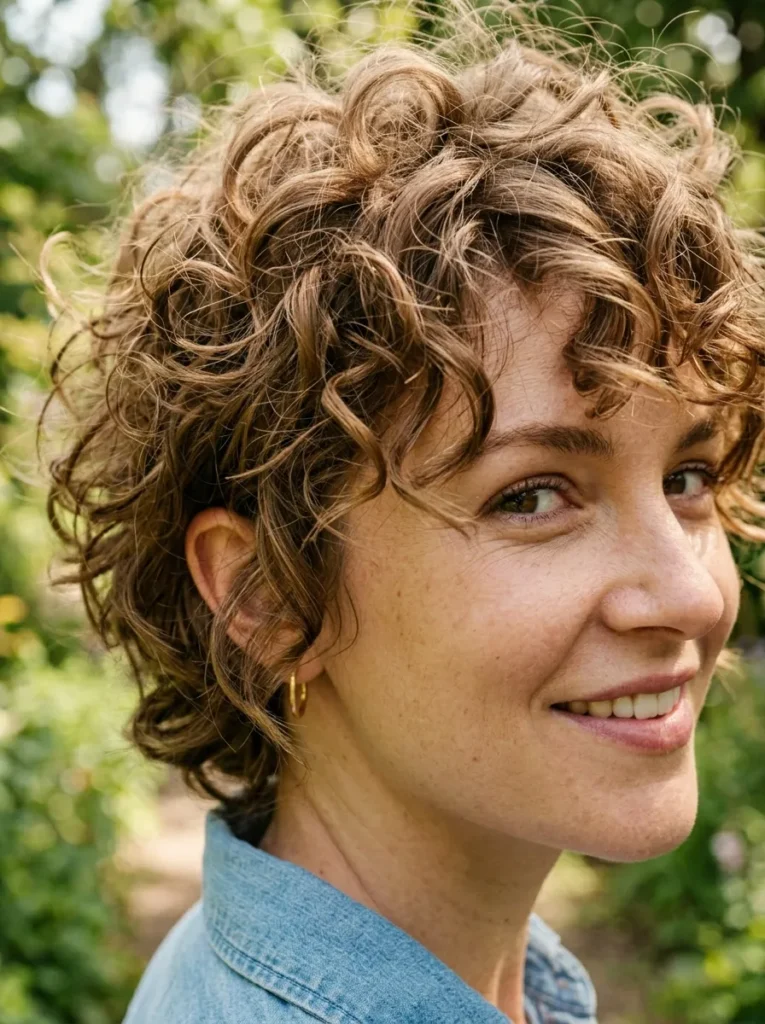 Shaggy Curly Pixie