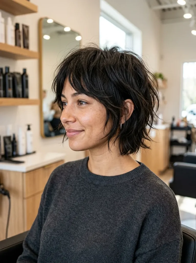 Short Edgy Bob Wolf Cut