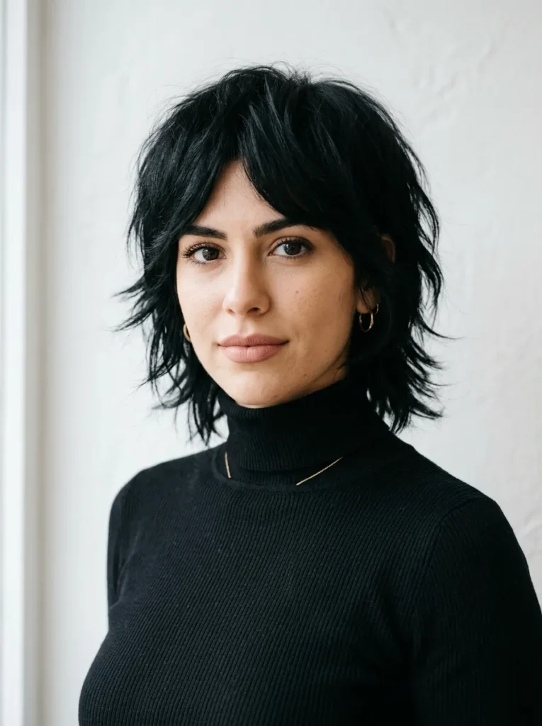 Short French Shag Cut