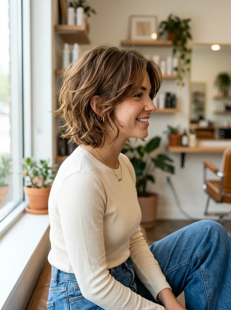 Short Layered Bob
